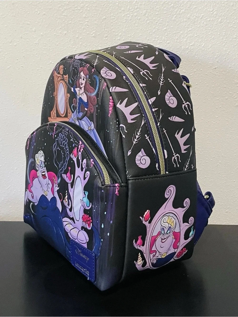 Loungefly Disney The Little Mermaid Ursula & Vanessa Mini Backpack - Picture 3 of 4